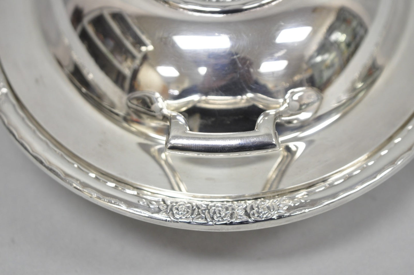 International Silver Co "Camille" Silver Plated Covered Vegetable Serving Dish
