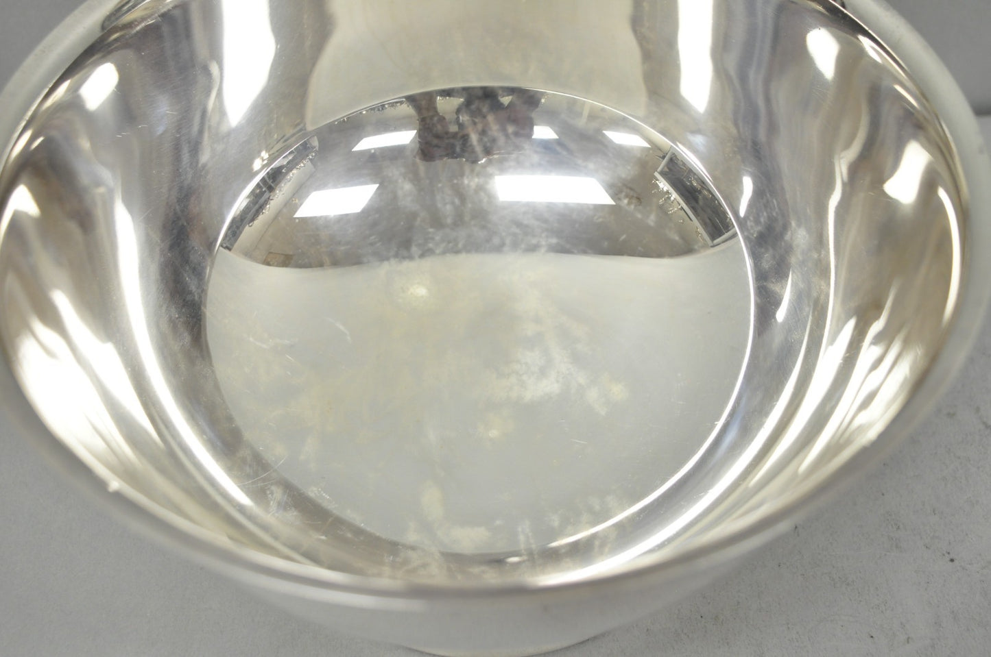 Vintage Mid Century Modern Towle Silver Plated 8.5" Round Footed Serving Bowl