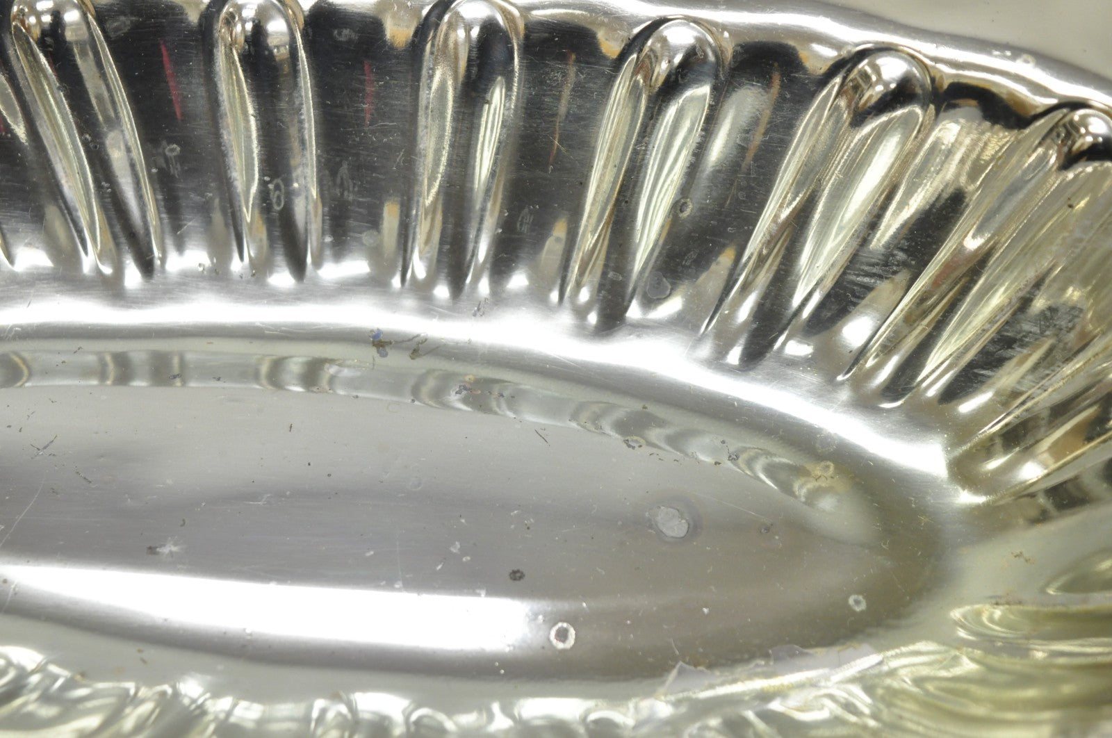 Vintage FB Rogers Victorian Silver Plated Scalloped Centerpiece Fruit Bowl