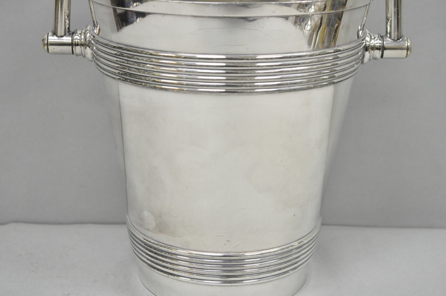 International Wilcox English Regency Silver Plated Champagne Ice Bucket "S" Mono