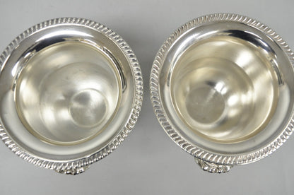 Vintage Leonard Silver Plated Trophy Cup Urn Champagne Chiller Ice Bucket, Pair