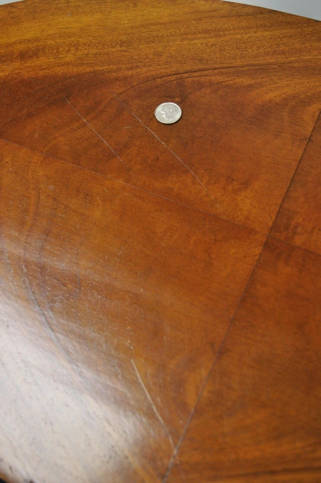 Antique Queen Anne Federal Style Mahogany Oval Tilt Top Side Tea Table