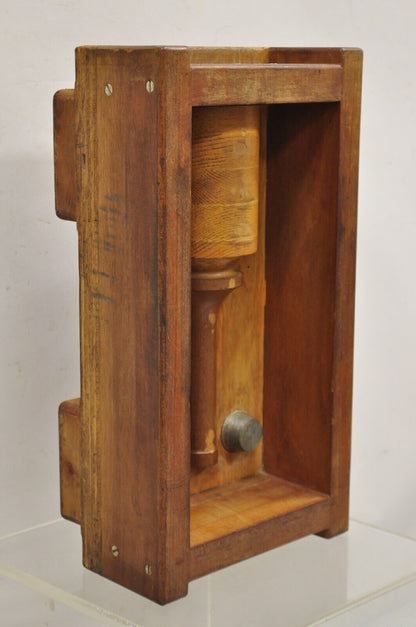Vintage Industrial Foundry Wooden Block Mold Architectural Valcor Engine Corp