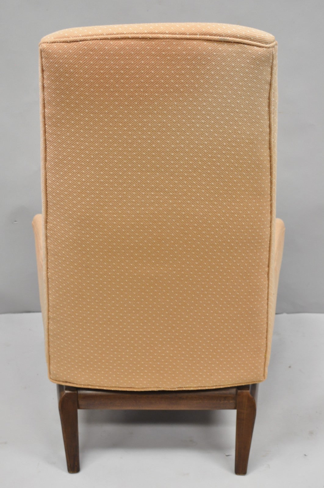 Mid Century Modern Walnut Lounge Chair Attr. T H Robsjohn Gibbings for Widdicomb