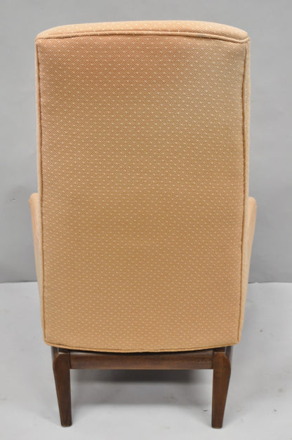 Mid Century Modern Walnut Lounge Chair Attr. T H Robsjohn Gibbings for Widdicomb