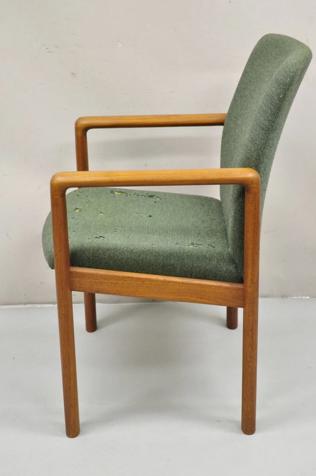 Vintage Schou Andersen Mobelfabrik Mid Century Danish Modern Teak Wood Arm Chair