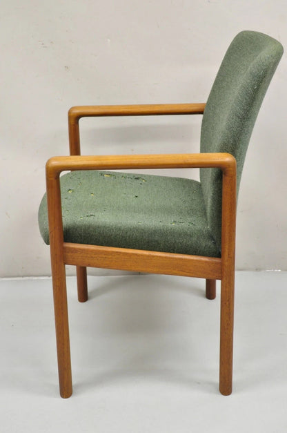 Vintage Schou Andersen Mobelfabrik Mid Century Danish Modern Teak Wood Arm Chair