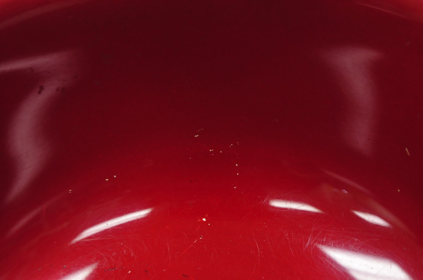 Vintage Mid Century Modern Reed & Barton 104 Silver Plated Red Enamel Bowl