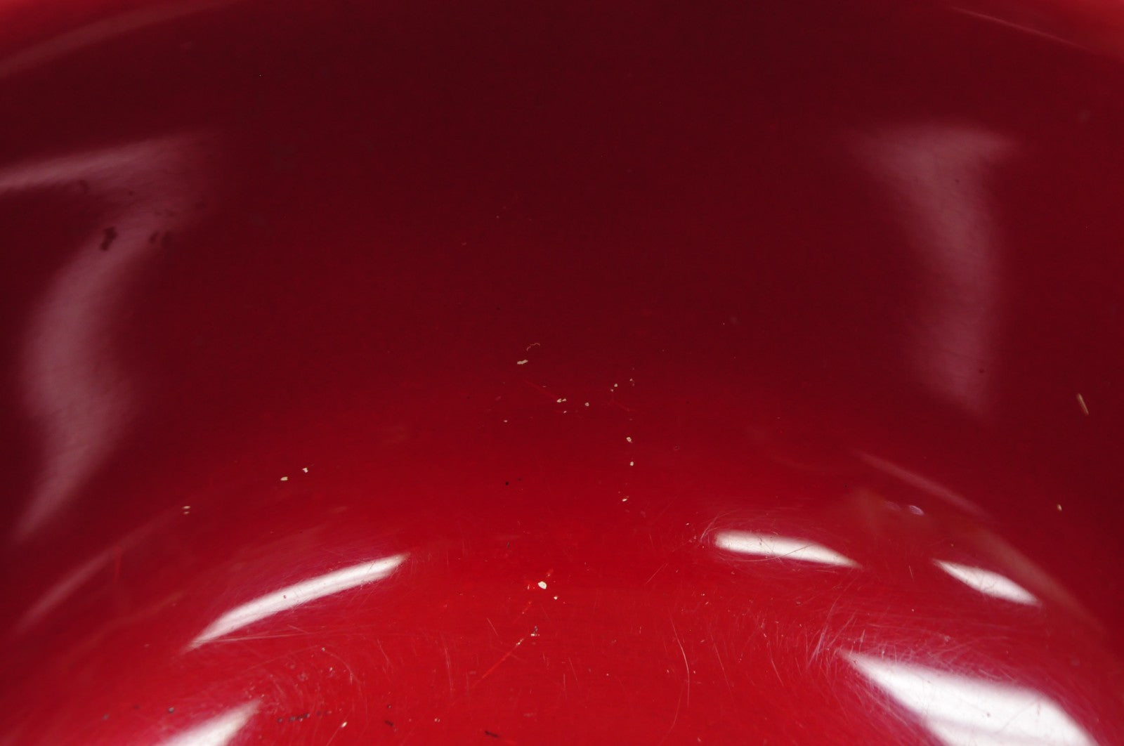 Vintage Mid Century Modern Reed & Barton 104 Silver Plated Red Enamel Bowl