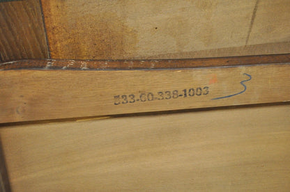 Vintage French Country Oak Parquetry Inlay Refectory Extension Leaf Dining Table