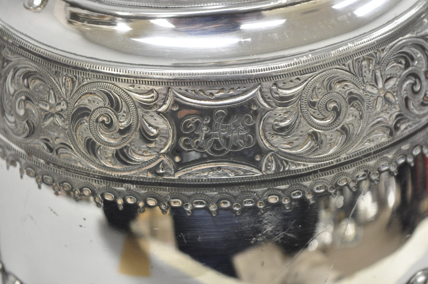 Antique James Dixon & Sons 4186 Victorian Silver Plated Tea Service Set - 4 Pcs