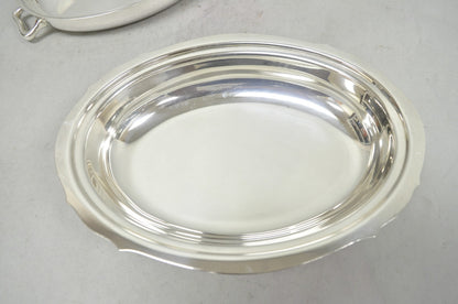 Vintage Towle 4046 Silver Plated Oval Covered Vegetable Serving Dish Platter