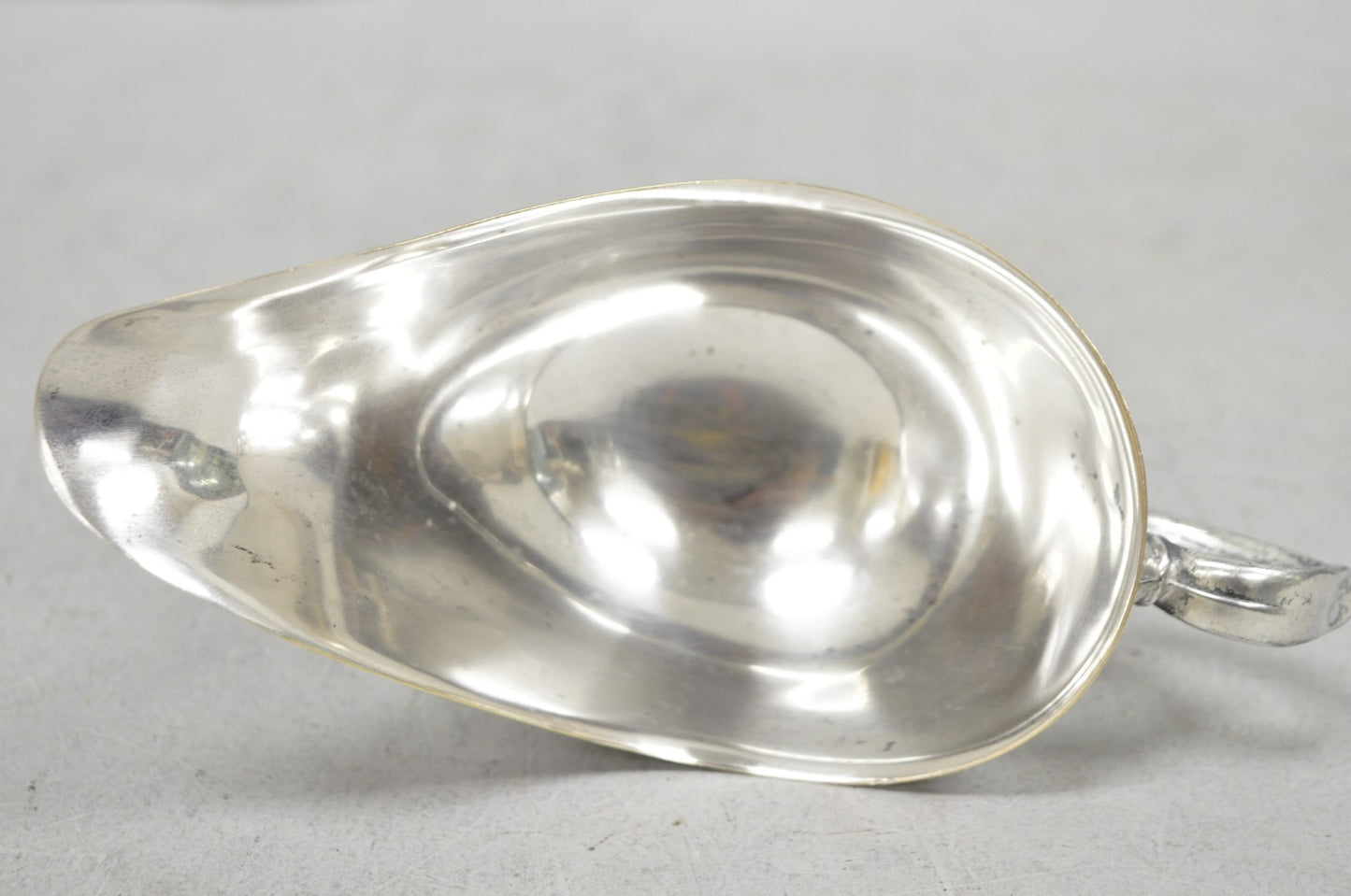 Vintage Victorian Silver Plated Trophy Cup Sauce Gravy Boat with Handle