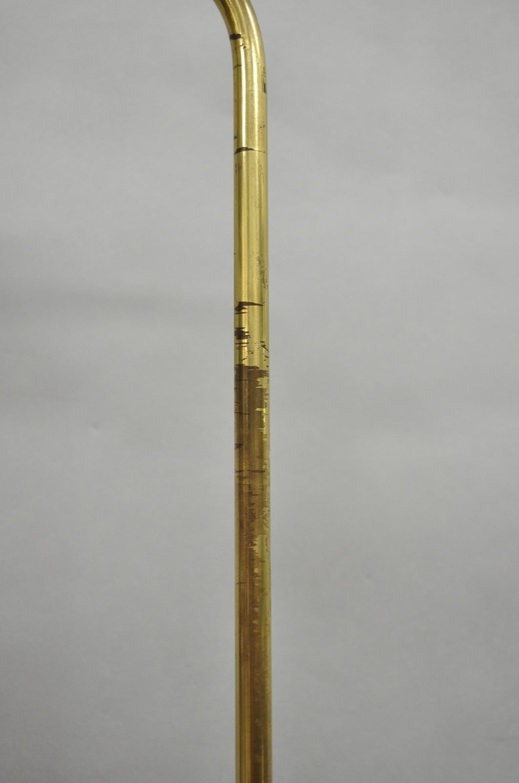 Vintage Mid Century Modern Brass Adjustable Task Pharmacy Reading Floor Lamp