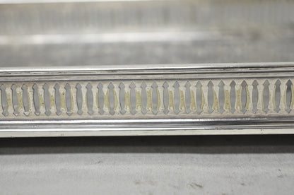 Antique Wilcox Victorian Engraved Narrow Silver Plated Trinket Dish "B" Monogram