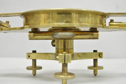 Vintage Victorian Ash & Son Makers Brass Maritime Ship Compass Birmingham Cover