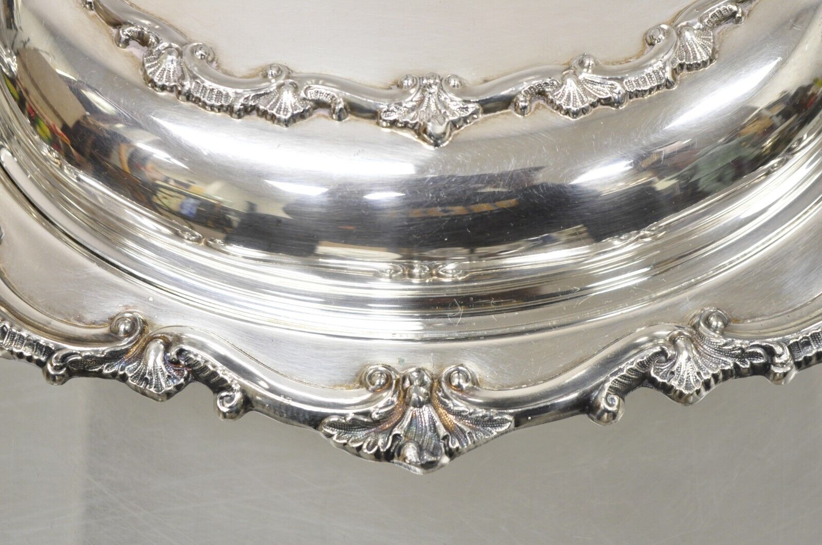 Victorian Style Silver Plated Lidded Ornate Serving Dish Bristol Silver by Poole