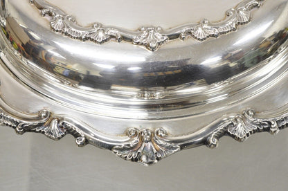 Victorian Style Silver Plated Lidded Ornate Serving Dish Bristol Silver by Poole