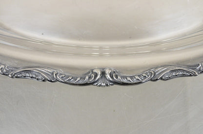 Vintage Fine Arts Silver Plate "Southern Colonial" Oval Trinket Dish Platter