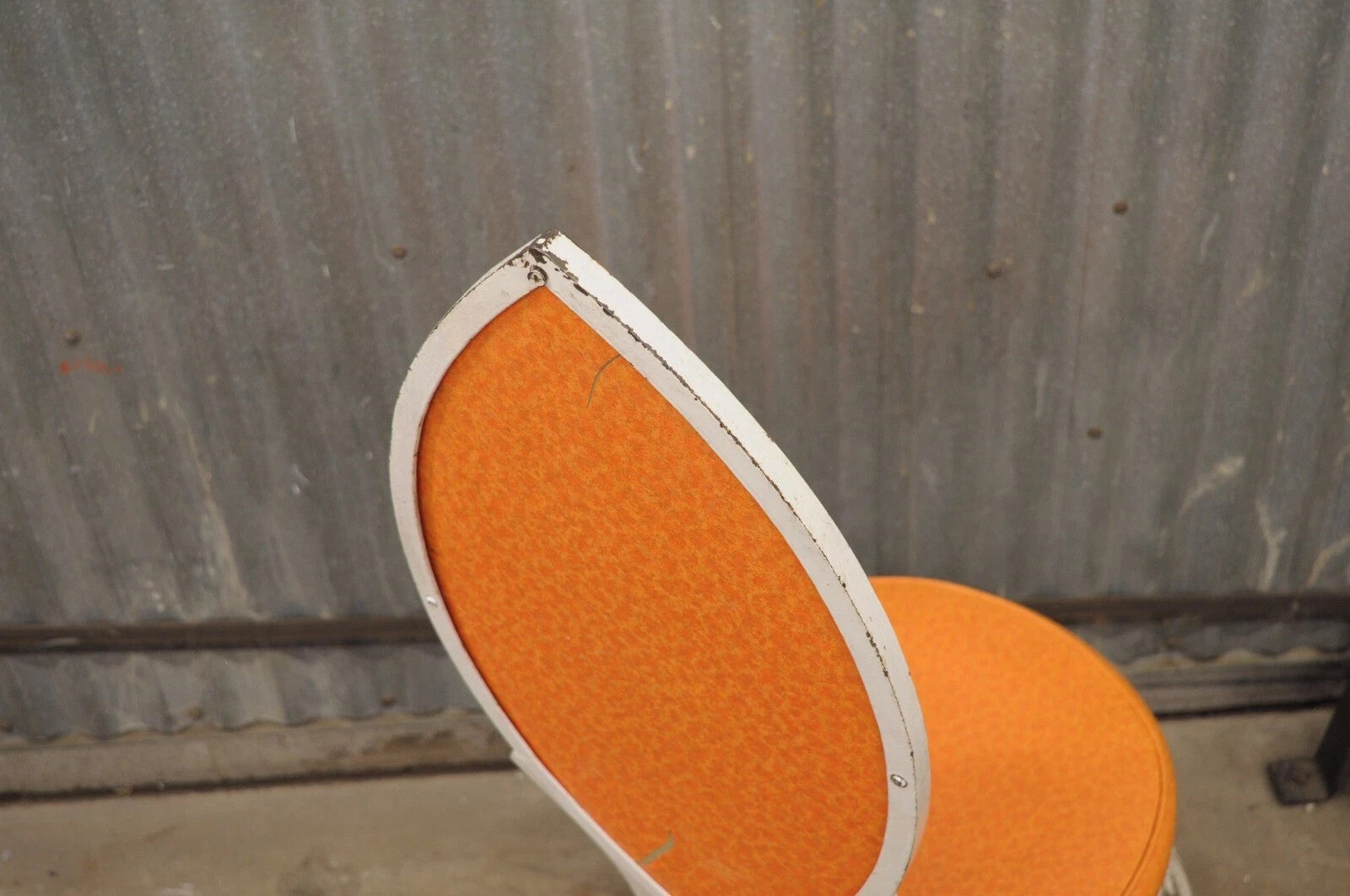 Vintage Hollywood Regency Salterini Style Marquise Wrought Iron Side Chair (C)