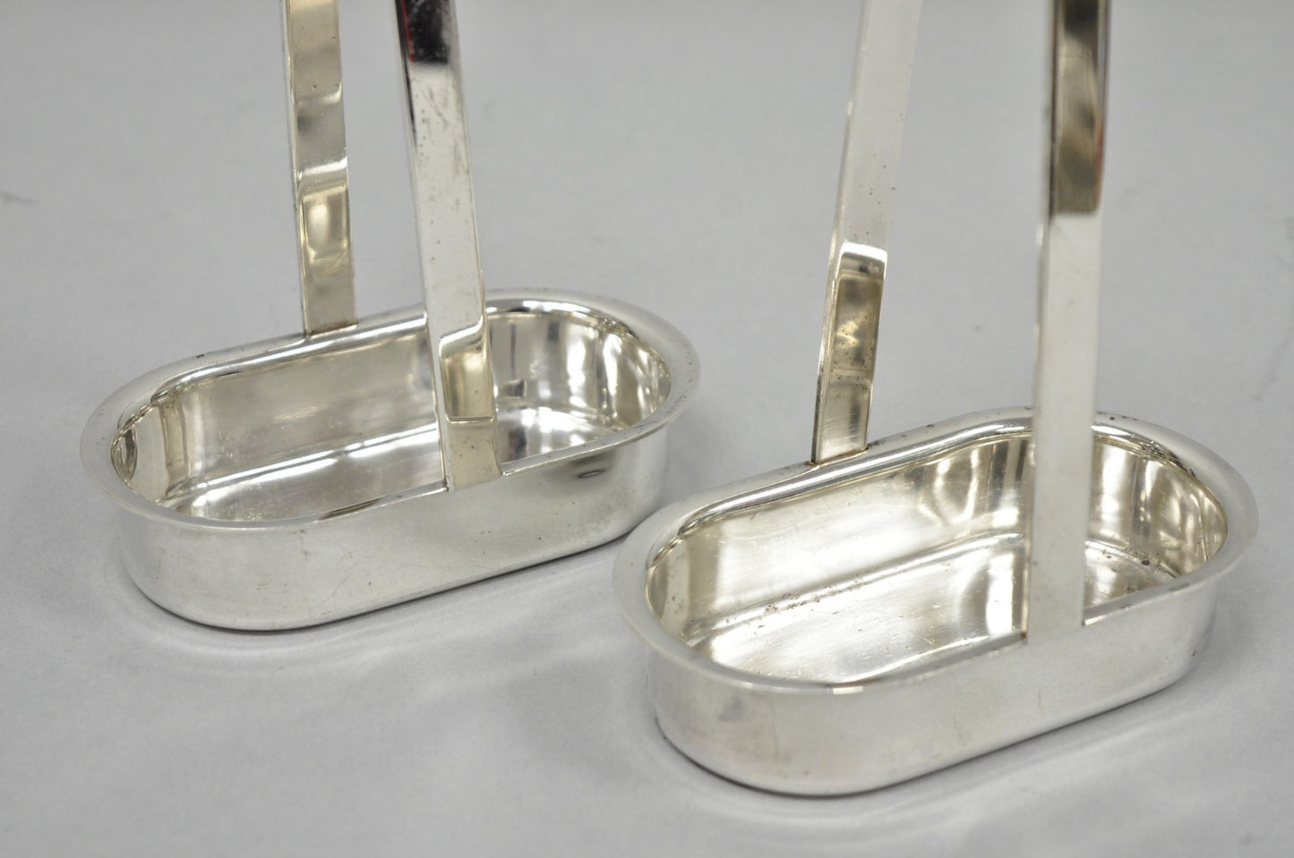 Vintage Modern Silver Plated Dinner Oil Caddy & (10) Toast Bread Racks - 12 Pcs