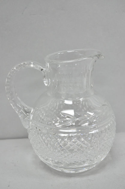 Vintage Victorian Style Leah Pattern Cut Crystal Glass Water Pitcher by Galway