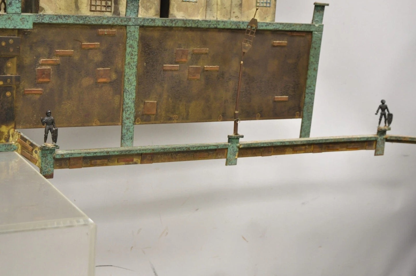 Curtis Jere Mid Century Modern Large Mixed Metal Copenhagen City Wall Sculpture