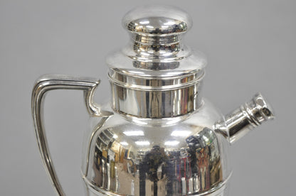 Bernard Rices Sons Art Deco Silver Plated Martini Cocktail Shaker "S" Monogram