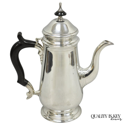 Antique Leonard Art Deco Silver Plated Teapot Coffee Pot w/ Celluloid Handle