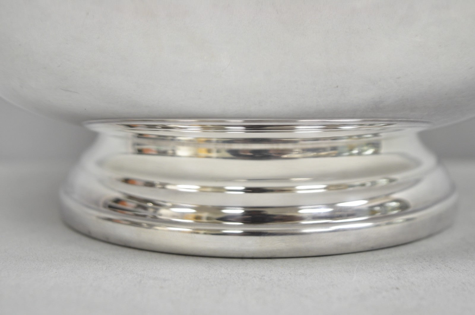 Vintage Mid Century Modern Gorham YC781 Modern Silver Plated 9" Fruit Bowl