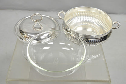 Vintage English Edwardian Silver Plated Covered Serving Dish By W&S Blackinton