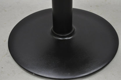 Vintage Industrial Round Butcher Block Wood 18" Cast Iron Pedestal Base Stool