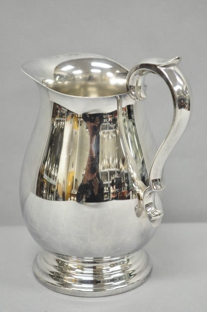 Vintage Reed & Barton 1969 Silver Plated 3.25 Pt. Bulbous Water Pitcher