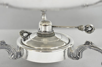 Vintage Sheffield Victorian Silver Plated Large Warmer Chafing Serving Dish