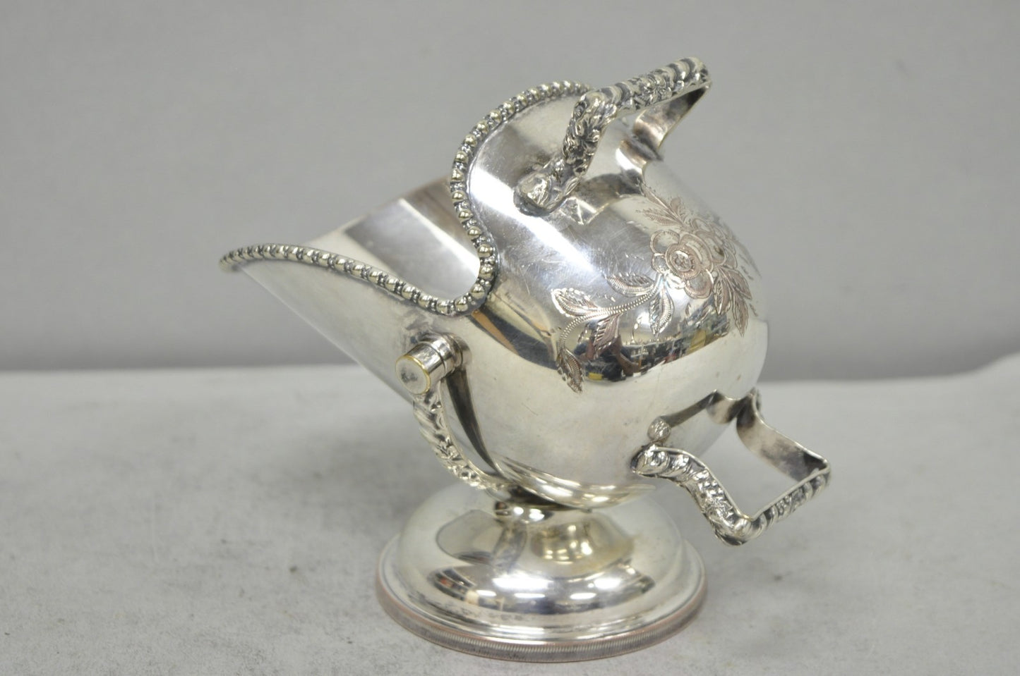 Vintage English Victorian Silver Plated Sugar Cube Scuttle Bucket By Winchester