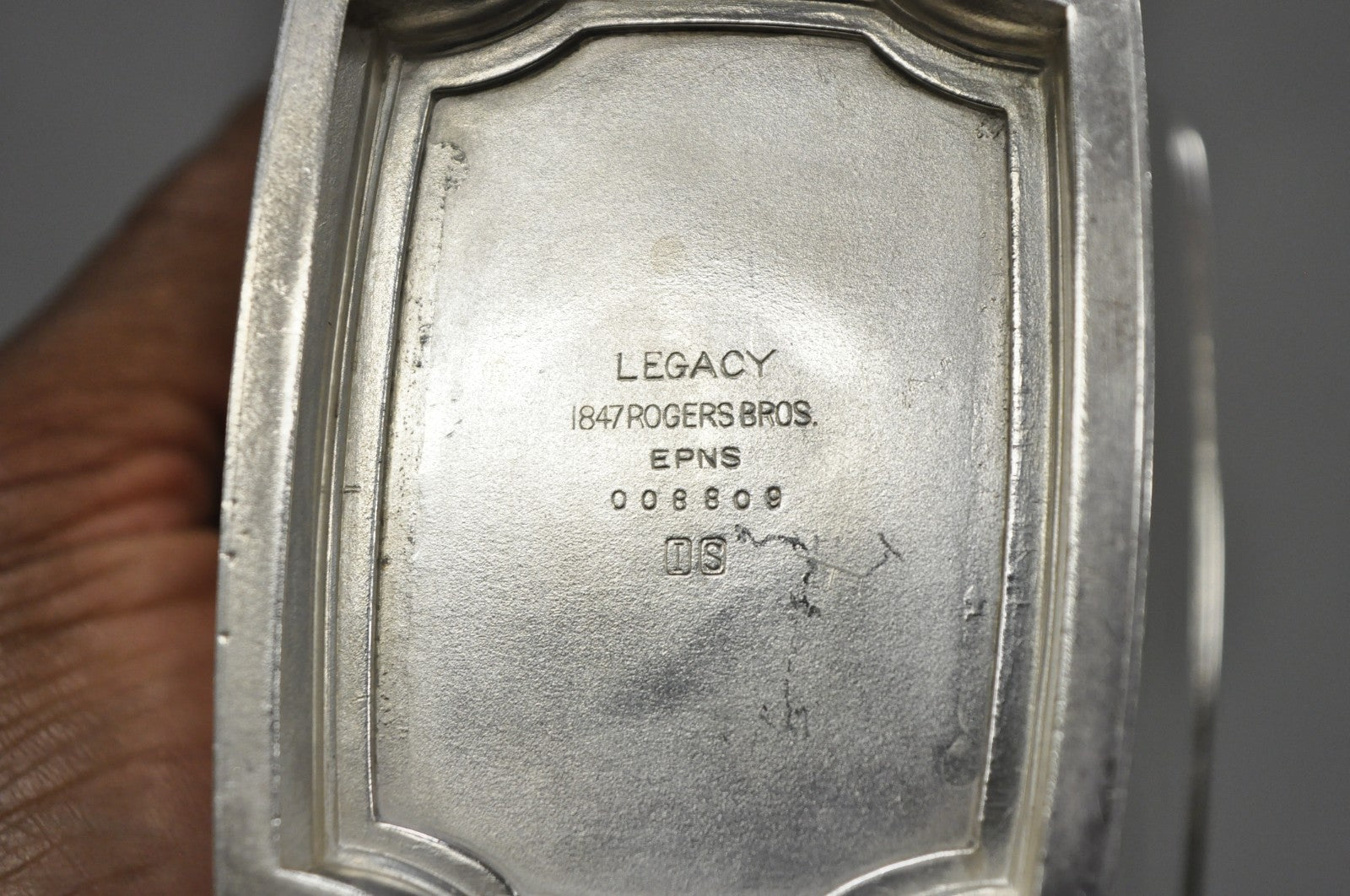 Antique 1847 Rogers Bros "Legacy" Art Deco Silver Plated Tea Set - 3 Pc Set