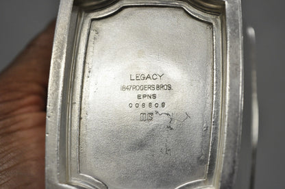 Antique 1847 Rogers Bros "Legacy" Art Deco Silver Plated Tea Set - 3 Pc Set