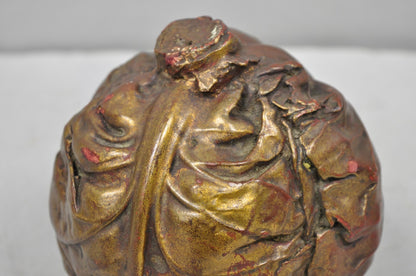 Vintage Dorothy Draper Style Fold Formed Resin Artisan Crafted Cabbage Sculpture