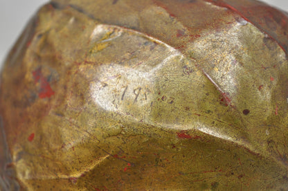 Vintage Dorothy Draper Style Fold Formed Resin Artisan Crafted Cabbage Sculpture