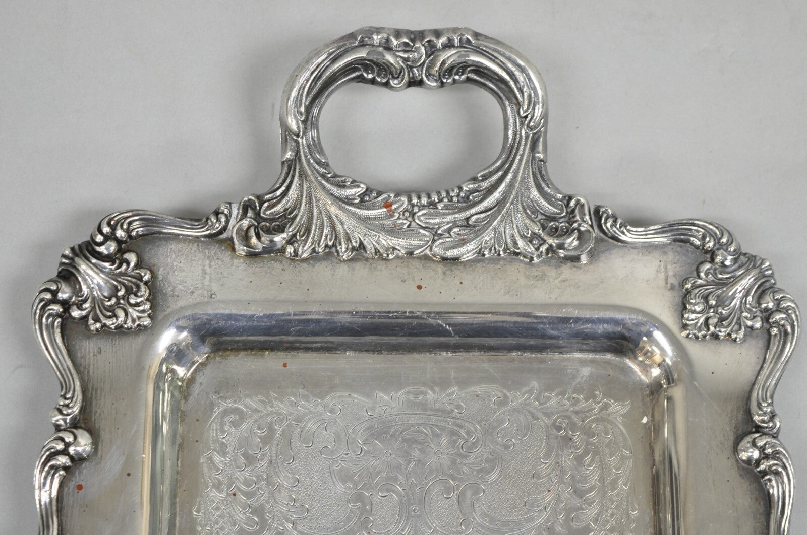 W&S Blackinton Victorian Silver Plated Narrow Serving Platter Dish Bar Tray