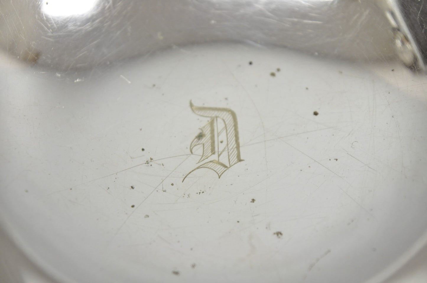 Antique "D" Monogram Victorian Homan Plate Shannon Silver Plated Compote Dish