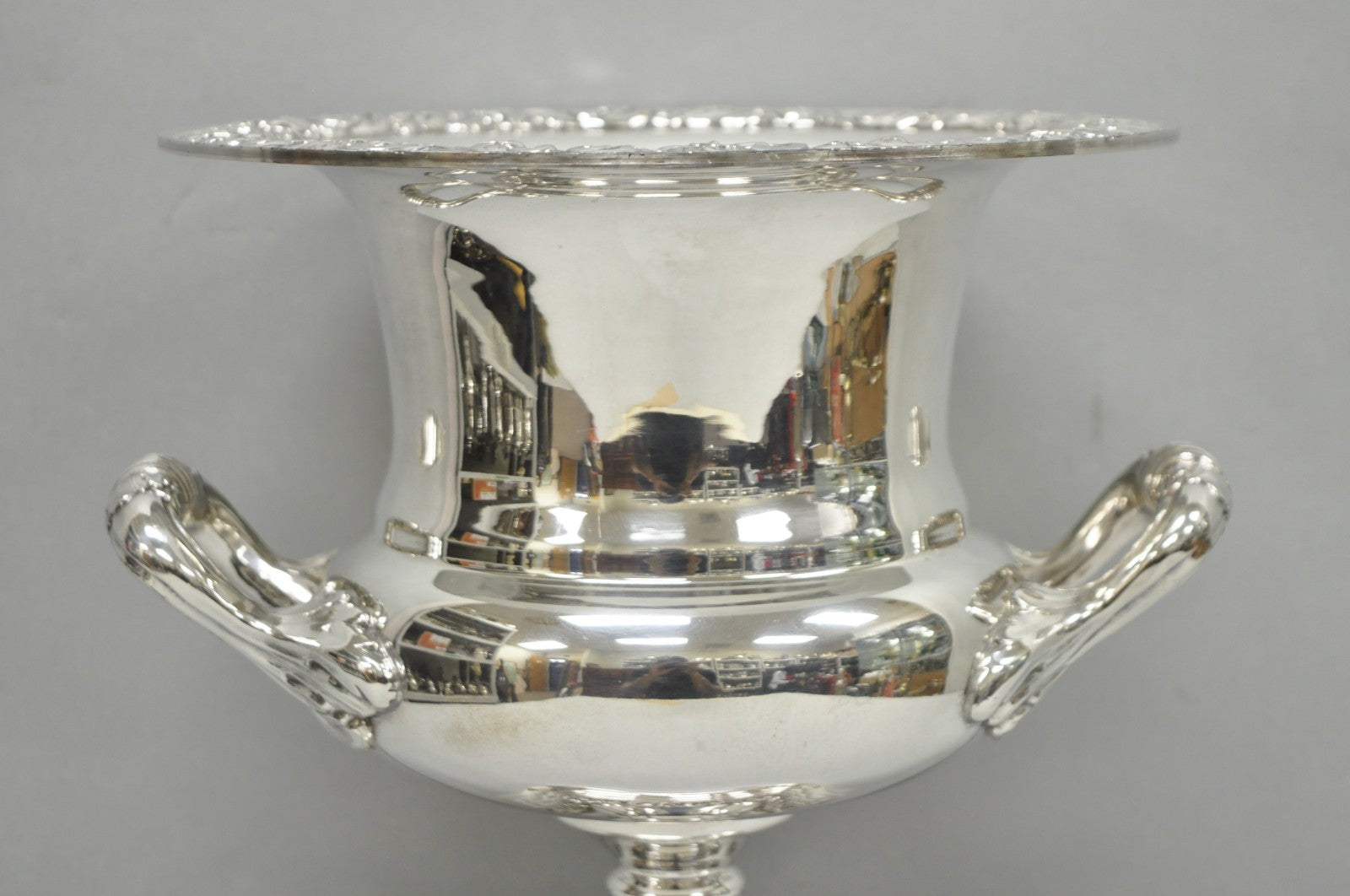 English Regency Silver Plated Trophy Cup Urn Champagne Chiller Ice Bucket by BSC