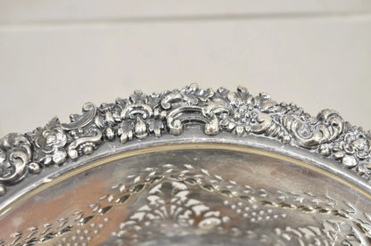 Antique English Sheffield Sterling Silver Mounted Champagne Wine Bottle Coaster