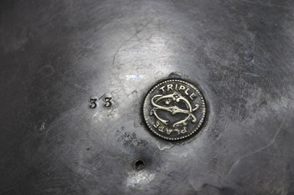 Antique English Victorian Silver Plated Tilting Coffee Pot on Stand w/ Engraving