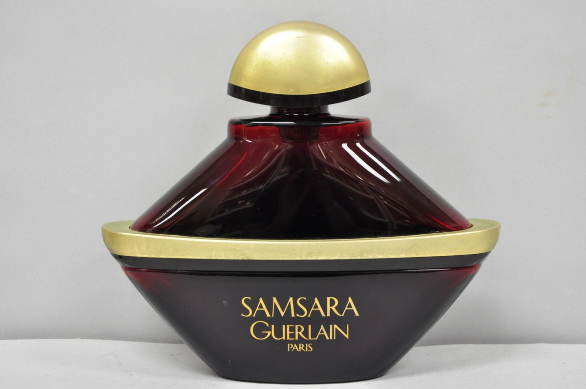 Vintage 12" Samsara Guerlain Paris Lrg Factice Red Perfume Display Dummy Bottle