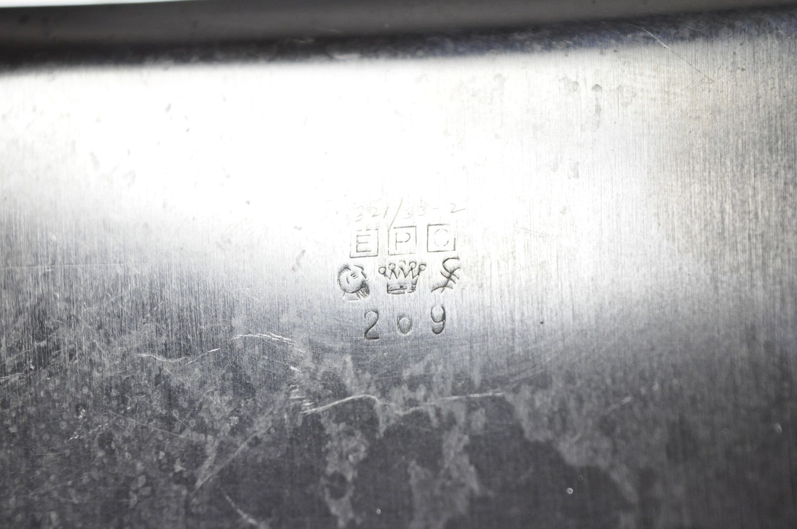 Vintage Sheffield English Victorian Silver Plated Silent Butler Crumb Catcher