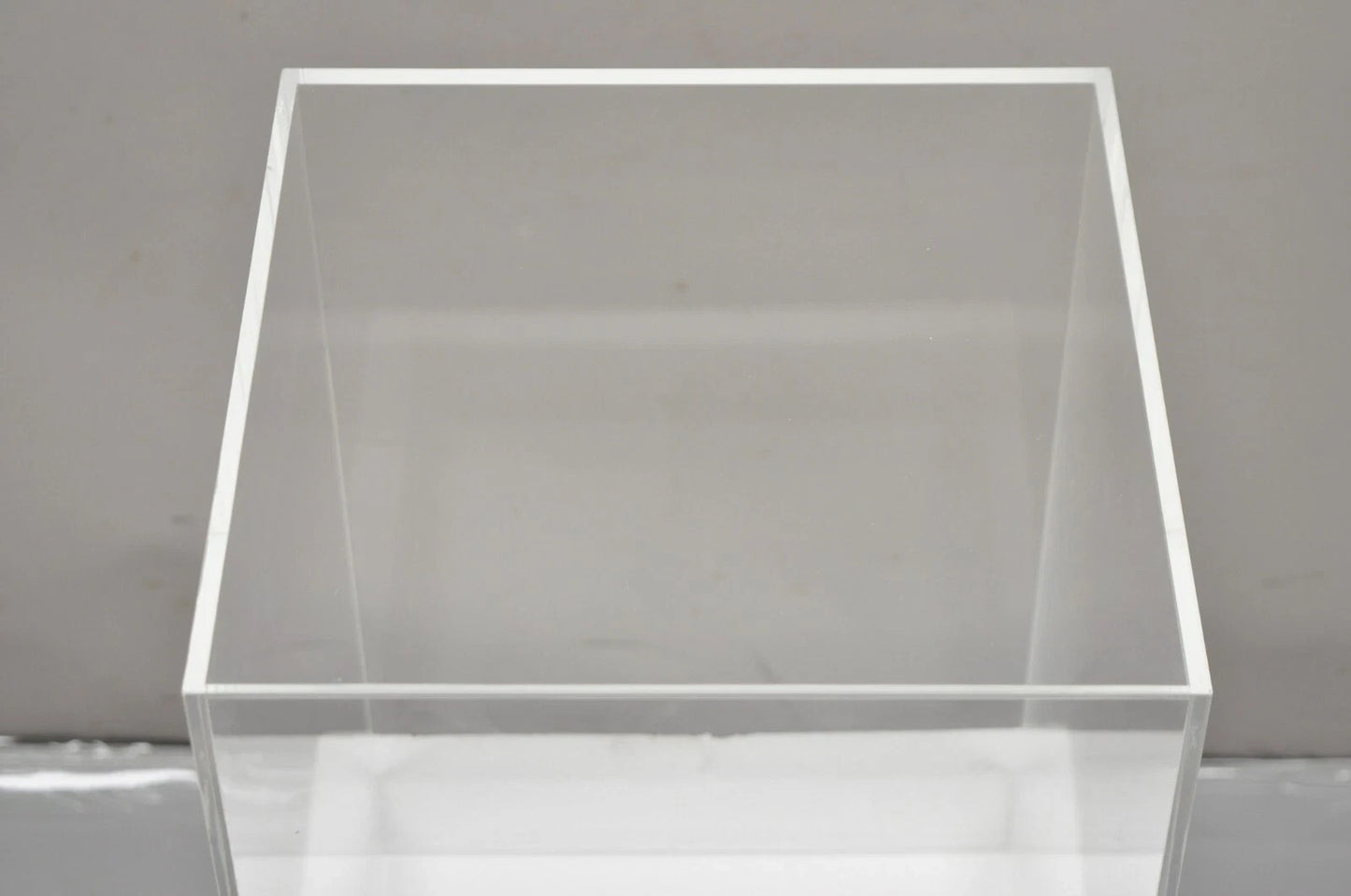 5 Sided 18" Clear Acrylic Lucite Vitrine Display Case Christine Taylor Coll.