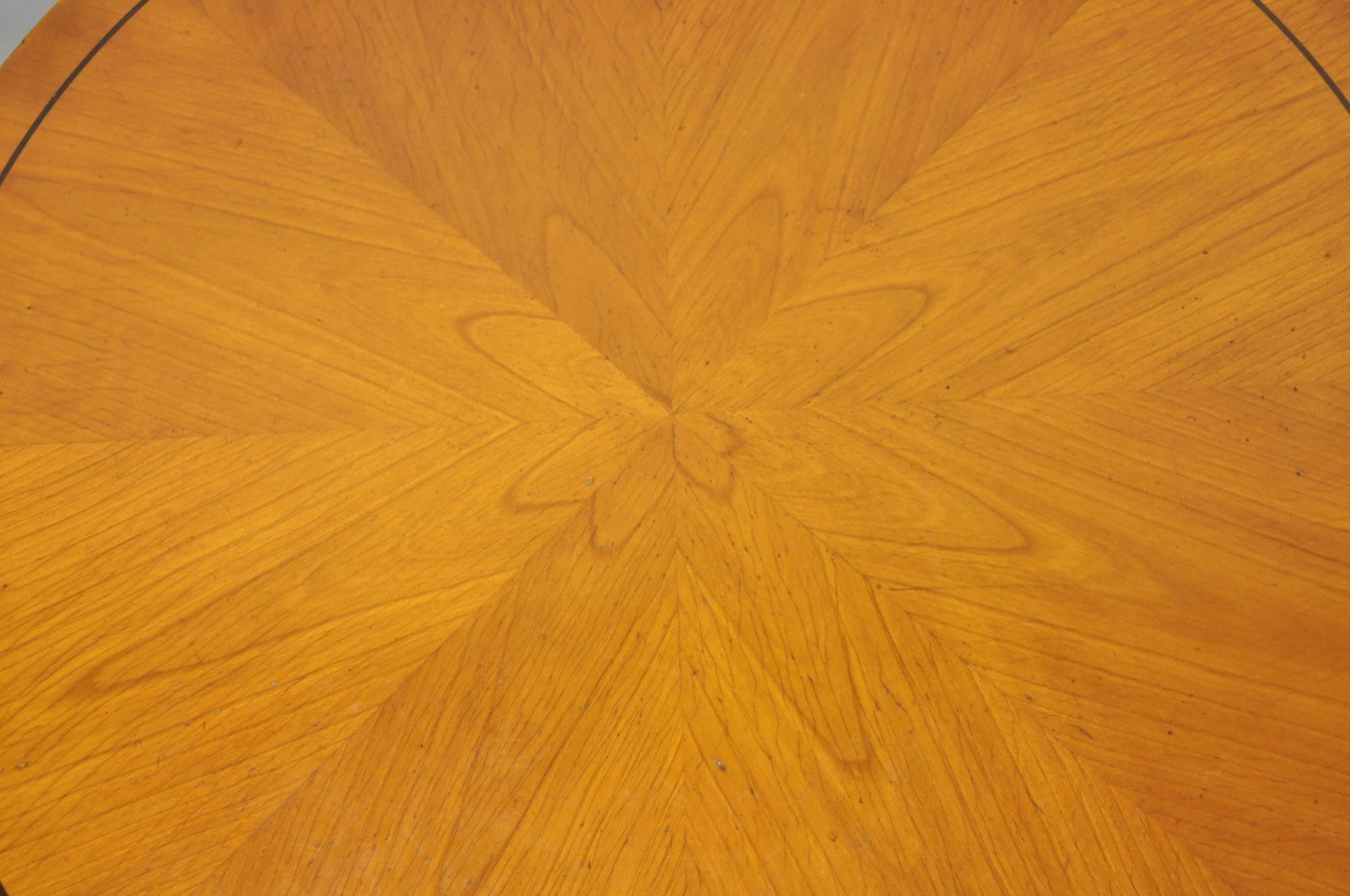 John Scalia French Empire Style Round Cherry Wood Bouillotte Lamp Side Table