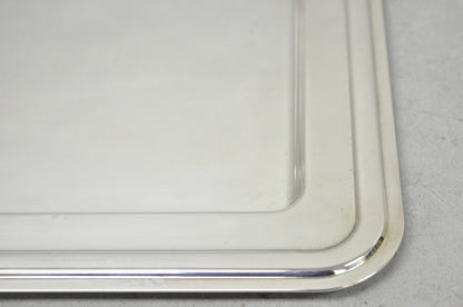Contemporary Modern Landes Silver Plated 13.5" Square Bar Serving Platter Tray
