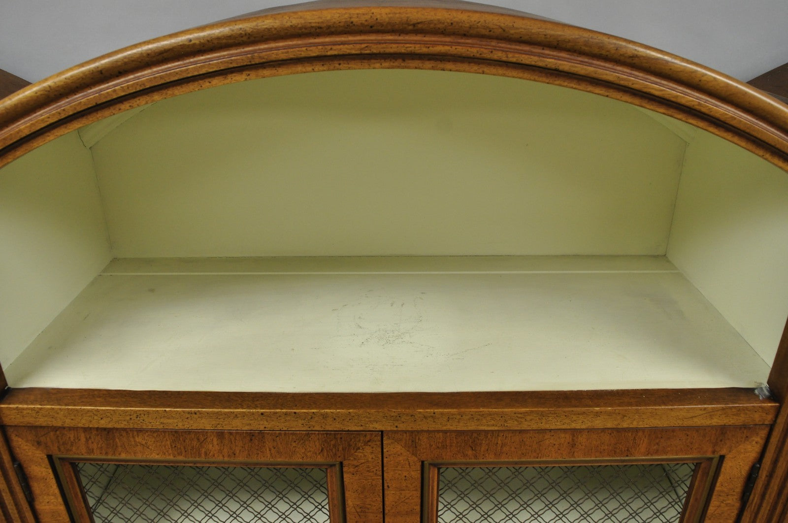 Henredon French Country Provincial Walnut Fruitwood 3 Pc Wall Unit Bookcase
